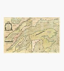 Map of the Saint Lawrence River (1771) Photographic Print
