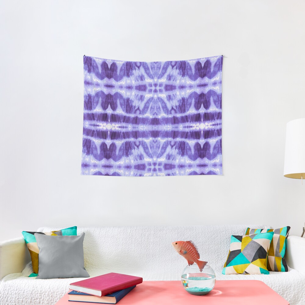 Tie Dye Violet Twos Tapestry