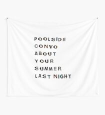 Poolside convo Wall Tapestry