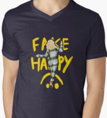 fake happy Men's V-Neck T-Shirt