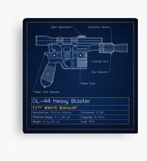 DL-44 Blueprint (Han Solo's Pistol) Canvas Print