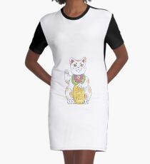 Maneki Neko T-Shirt Kleid