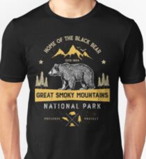 Great Smoky Mountains National Park Shirt Bear Vintage Gift Ideas T-shirt Unisex T-Shirt