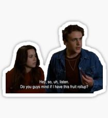 nick andopolis, jason segel - freaks and geeks - fruit roll up Sticker