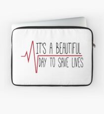 "Es ist ein schöner Tag, um Leben zu retten" Laptoptasche