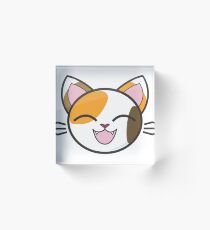 Cute Calico Cat Acrylic Block