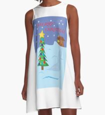 Merry Christmas Card, Mug, Print,T-Shirt, iPhone Case, Samsung Galaxy Case, Poster, Throw Pillow, Tote Bag, Duvet Cover, Mug, Photographic Print, Art Print, Greeting Card, A-Line Dress