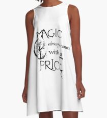 Once upon a time-quote A-Line Dress