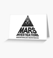 Mars investigation Greeting Card