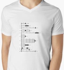 Physics Problems: Spring Oscillation Men's V-Neck T-Shirt