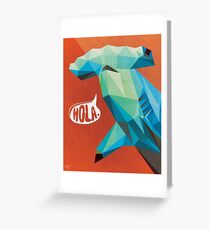 HOLA. Greeting Card