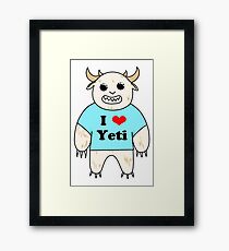 I love Yeti Framed Print