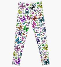 Rainbow butterflies Leggings