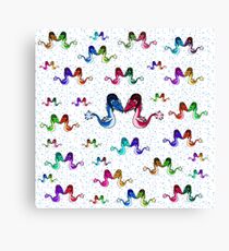 Rainbow dragons Canvas Print