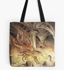 Bilbo and Smaug the Dragon Tote Bag