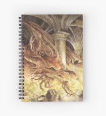 Bilbo and Smaug the Dragon Spiral Notebook