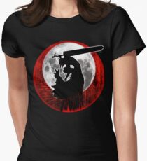 Black Swordsman armor Women's Fitted T-Shirt