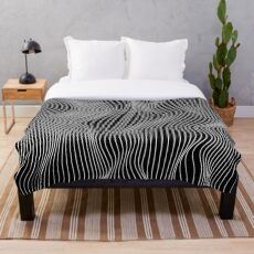 Minimale Linien der optischen Illusion Fleecedecke