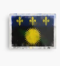 Guadeloupe Flag Reworked No. 66, Series 1 Metalldruck