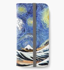 Iconic Sternennachtwelle von Kanagawa iPhone Flip-Case/Hülle/Skin