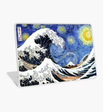 Vinilo para portátil Iconic Noche estrellada Ola de Kanagawa