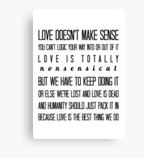 Love Canvas Print