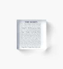 the robin Acrylic Block