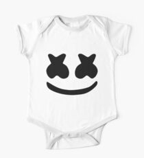 Marshmello Gesicht Kurzärmeliger Einteiler