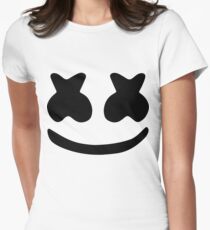 Camiseta entallada para mujer Cara de Marshmello
