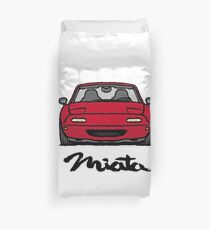 MX5 Miata NA Red Duvet Cover
