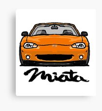 MX5 Miata NB Orange Canvas Print