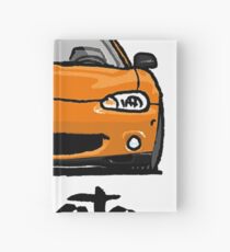 MX5 Miata NB Orange Hardcover Journal