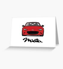MX5 Miata ND Red Greeting Card