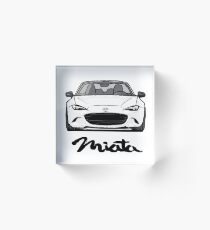 MX5 Miata ND White Acrylic Block