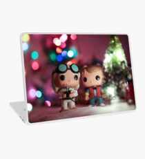 Christmas with Marty and Doc Laptop Skin