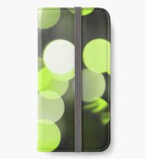 Bubbles of Light Lime iPhone Wallet/Case/Skin