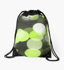 Bubbles of Light Lime Drawstring Bag