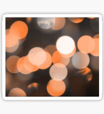 Bubbles of Light Orange Sticker