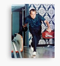 Richard Nixon Bowling Leinwanddruck