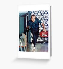 Richard Nixon Bowling Greeting Card