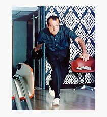 Richard Nixon Bowling Photographic Print