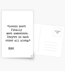 Rumi wisdom Postcards