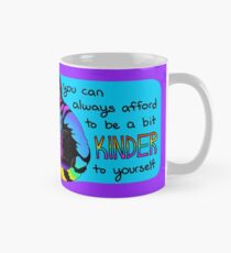 "You Can Always Afford to be a bit Kinder to Yourself" Rainbow Cat Mug