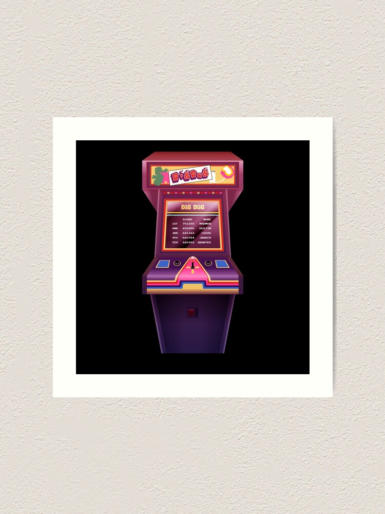 Dig Dug Arcade Game Madmax Art Print By Grantp93 Redbubble