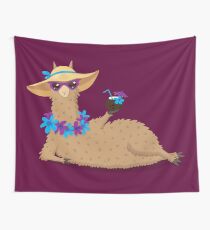 Bahama Llama Wall Tapestry