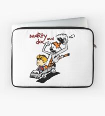 Calvin & Hobbes Back To The Future Laptop Sleeve
