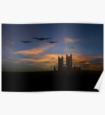 Bombers Over Lincoln Poster