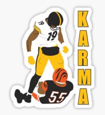 Antonio Brown - JuJu Smith-Schuster - steelers karma Sticker