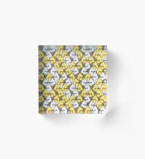 Too Many Birds! - Cockatiel Squad Acrylic Block