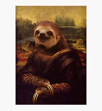 Sloth Mona Lisa Photographic Print